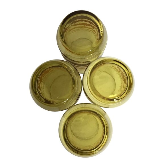 ANCHOR HOCKING VTG Striped Cooler Glasses Set 4 w/ Box 16oz NOS USA Barware MCM - Picture 3 of 12